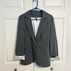 Maurices women’s gray stain lined blazer. Size Medium NWOT